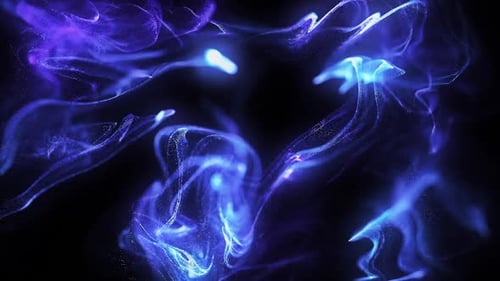 Blue Particles Background Loop