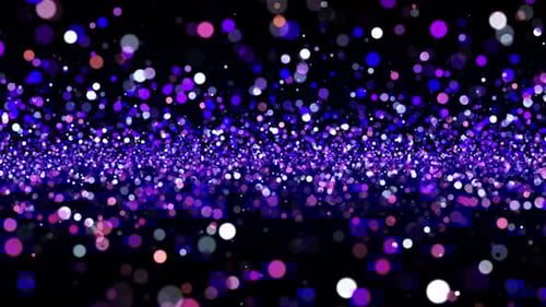 Abstract Glowing Particles Bokeh Stream Background Loop