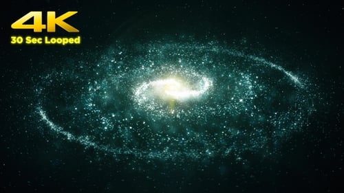 Dynamic Particle Galaxy Loop Background Animation