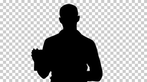 Silhouette man, Alpha Channel