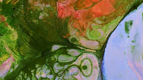 Abstrakte bunte Tusche Kunst 243