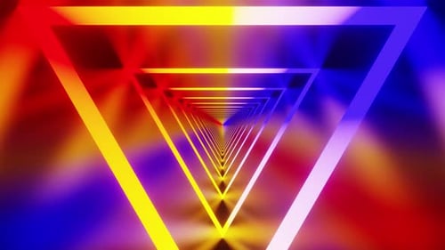 Rainbow Background Tunnel Vj Loop 4K