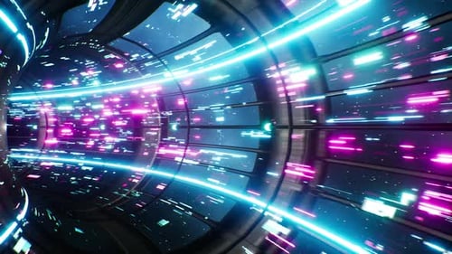 Space Warp Tunnel 4K 01