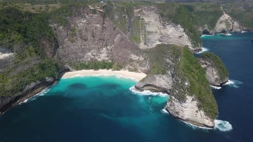 Luftaufnahme von Kelingking Beach