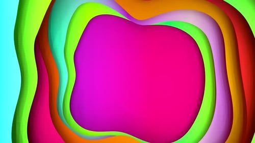 Abstract Colorful Background with Multiple Layers of Wave Surface with Different Gradients. Copy