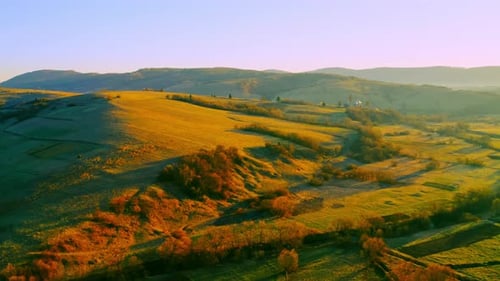 Aerial View on Highlands Scenery