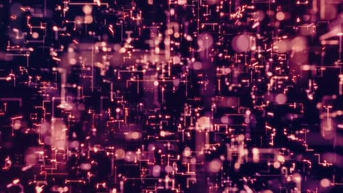Glowing Abstract Grid Digital Data Background