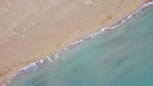 Aerial View of Sandy Beach