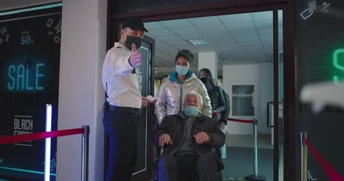 Older Adult Shopping During the Holidays