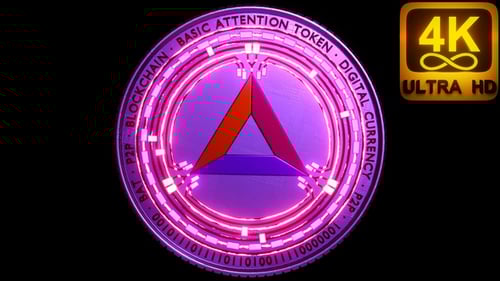 Basic Attention Token Bat Cryptocurrency Coin Nft Art Blockchain Based Digital Advertising Platform