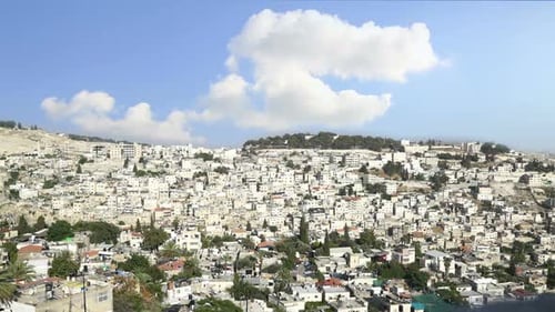 Jerusalem old Town & Clouds