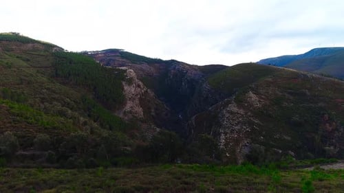 Fly Above Mountain River