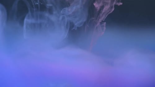 Abstract Ink Cloud Flowing Gently