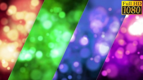 Animated Abstract Bokeh Light Particles Background Loop