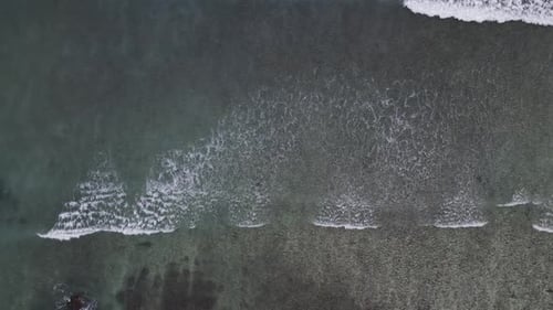 Waves on beach
