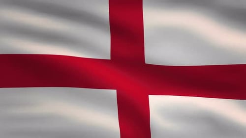 Realistic Waving Flag of England for National Events