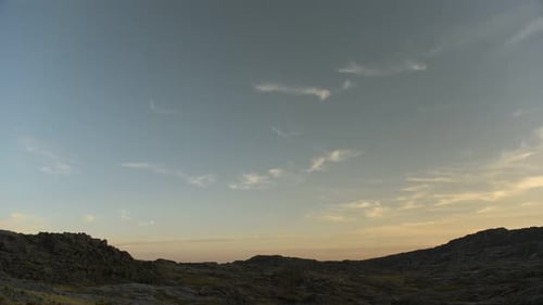 Picturesque Landscape Time Lapse During Sunset