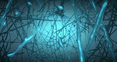 Blue Biological Loop Background