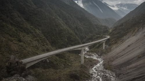 Arthurs Pass bridge timelapse
