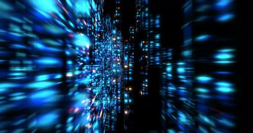 Abstract Digital Tunnel Warp Loop Background