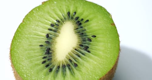 Close Up of Fresh Green Kiwi Fruit