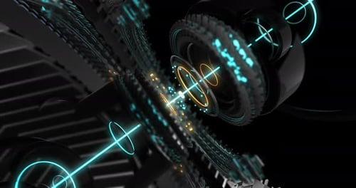 Futuristic Abstract Technology Core Loop