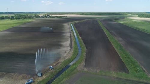 Irrigation System on Agricultural Land