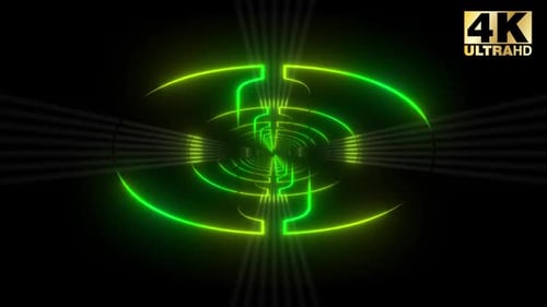 4 Colorful Neon Shape Vj Loop Pack