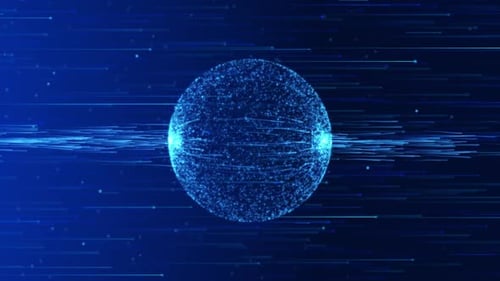 Global network connection World map point and line composition.