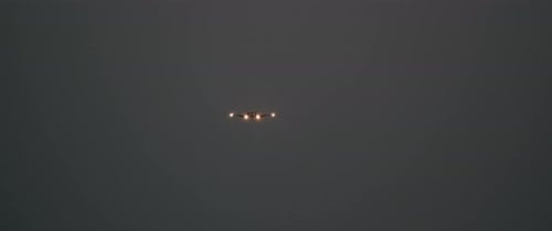 The Plane Lands at Night