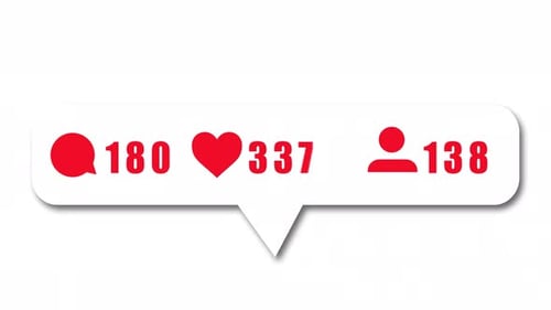 Social Media Engagement Counter Animation for Digital Marketing