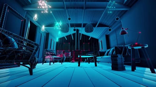 Sala de lectura Holograma Hd