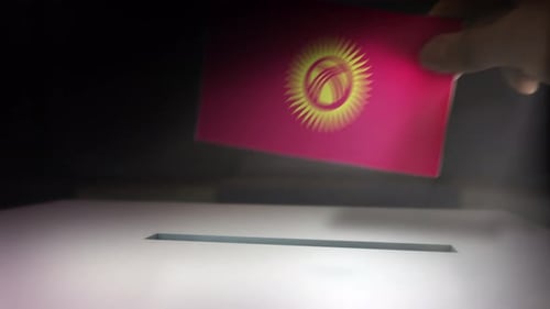 Hand Casting Vote with Ballot into Election Box