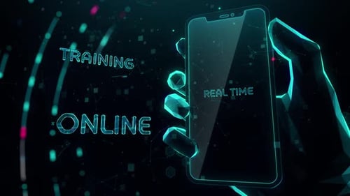 Futuristic Digital Technology Education and Corporate Presentation Intro