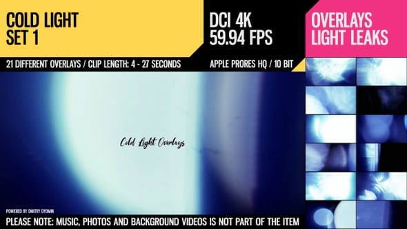 Cold Light Overlays (4K Set 1), Overlays Motion Graphics ft. blue ...
