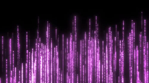 Glowing Purple Particle Light Trails Background