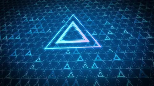 Triangle Digital Geometric Background 816