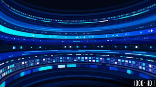 Abstract Futuristic Data Stream Motion Background