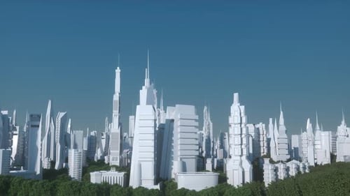 Futuristischer moderner Stadtkonzept-Hintergrund