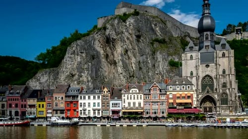 Timelapse of Dinant Town, Belgium
