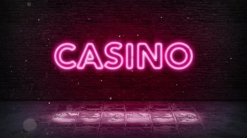 Casino Neon Sign Pink