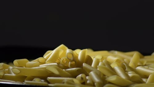 Close Up Penne Pasta Still Life