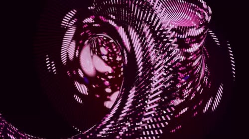 Futuristic Digital Tunnel Loop Background