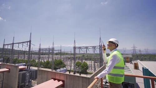 Power generation plant and switchyard.