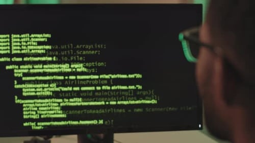 Exécuter le code du programme sur un écran noir
