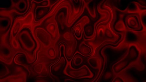Red Abstract Fluid Flowing Loop Background