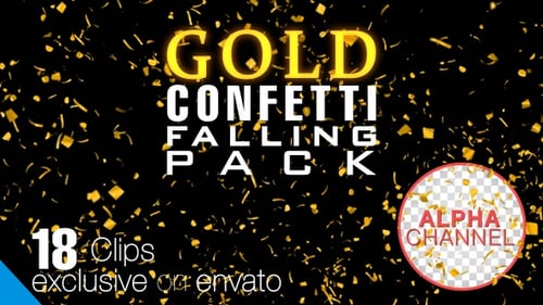 Goldenes Konfetti
