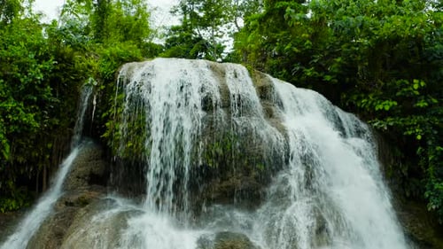 Beautiful Tropical Waterfall Philippines, Cebu