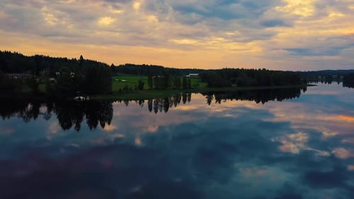 View of lake and landscape