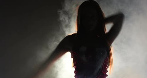Young woman dancing